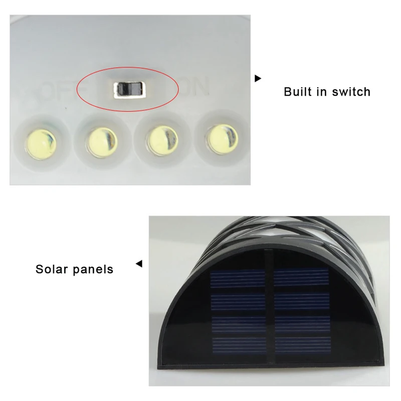 

Solar Fence Light Double Color Waterproof Automatic Decorative Outdoor Solar Wall Light for Deck Pati Paths Support Dropshipping