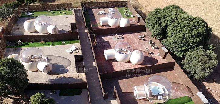 Надувная палатка-пузырь для дома на заказ прозрачная отелей диаметр 3 м/4 м/5 м