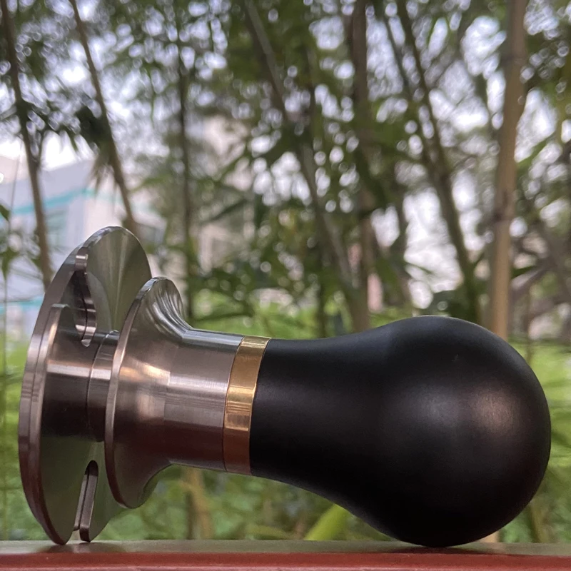 

58.5mm Espresso Machine Tamper Profession Barista Espresso Coffee Tamper Adjustable Depth Flat Balance Coffee Powder Hammer
