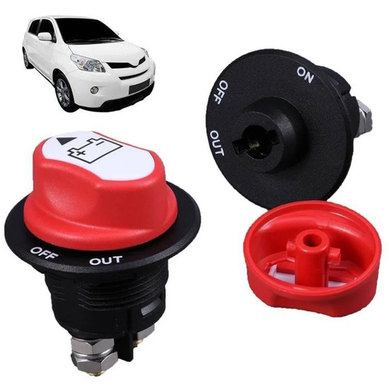 

100A Car Battery Switch Rotary Disconnect Prevent Power Short Disconnecter Power Isolator for Auto Motorcycle Truck Boat