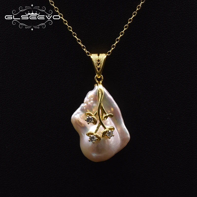 Женское Ожерелье с натуральным жемчугом в форме цветка|Ожерелья подвеской| |