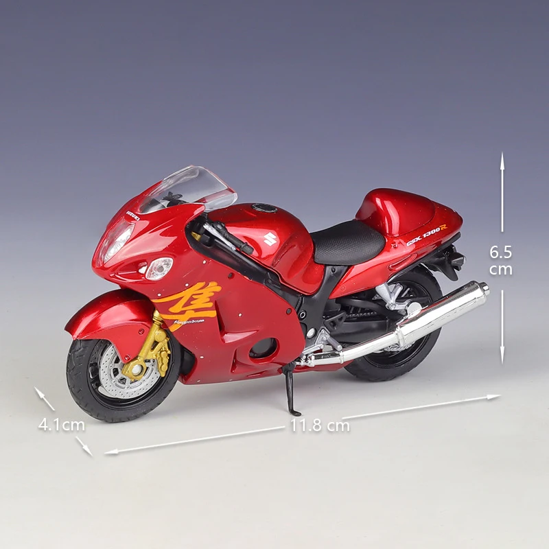 Модель мотоцикла Welly 1:18 SUZUKI Hayabusa GSX1300R модель из сплава миниатюрная гоночная