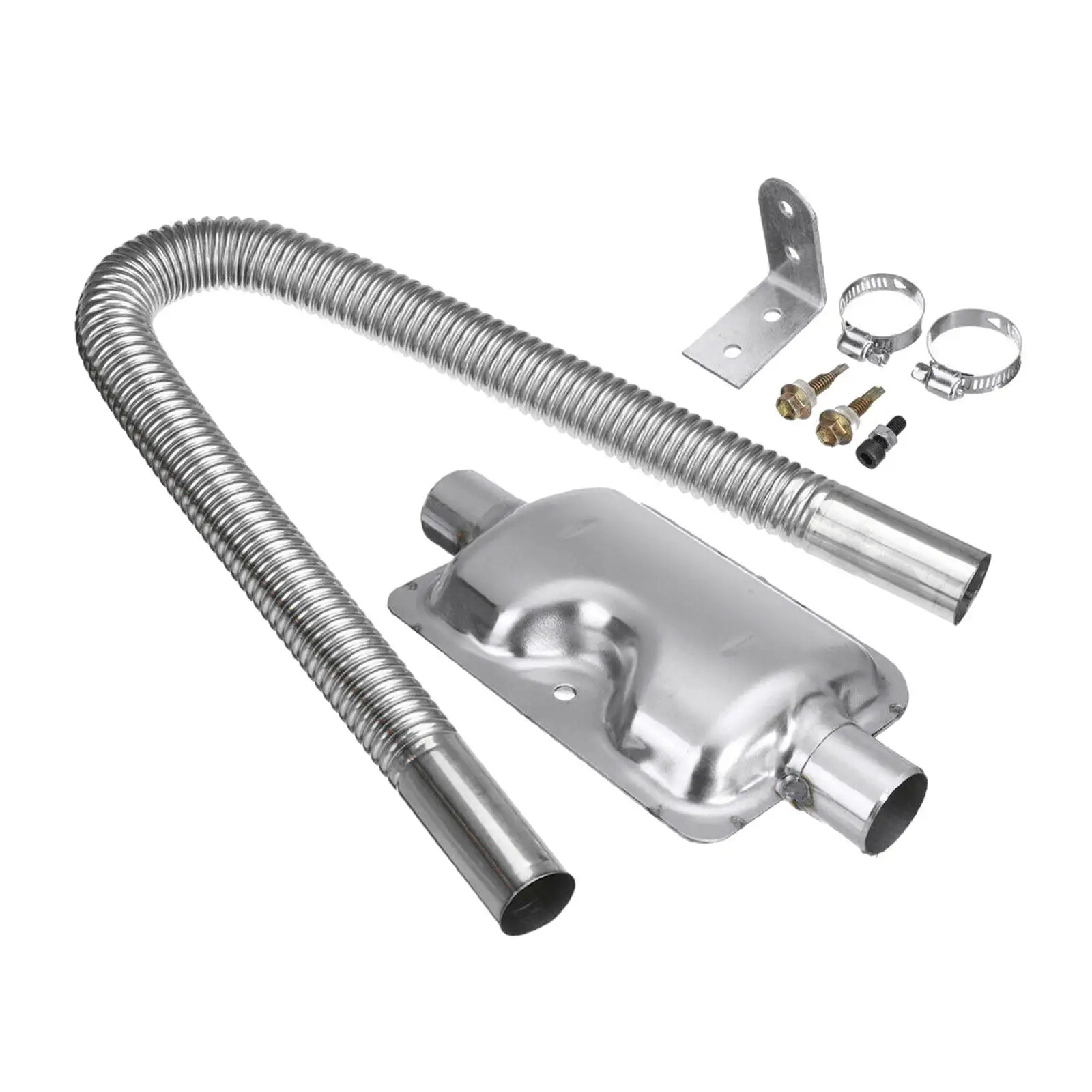 

Автомобильный глушитель для выхлопной трубы, комплект глушителя, кронштейн с винтами 1 дюйм, внутренний диаметр трубы для парковки, воздушн...