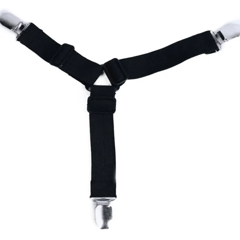 4 шт. держатель тканевый ремень слипоны простыни закрепительный зажим эластичная