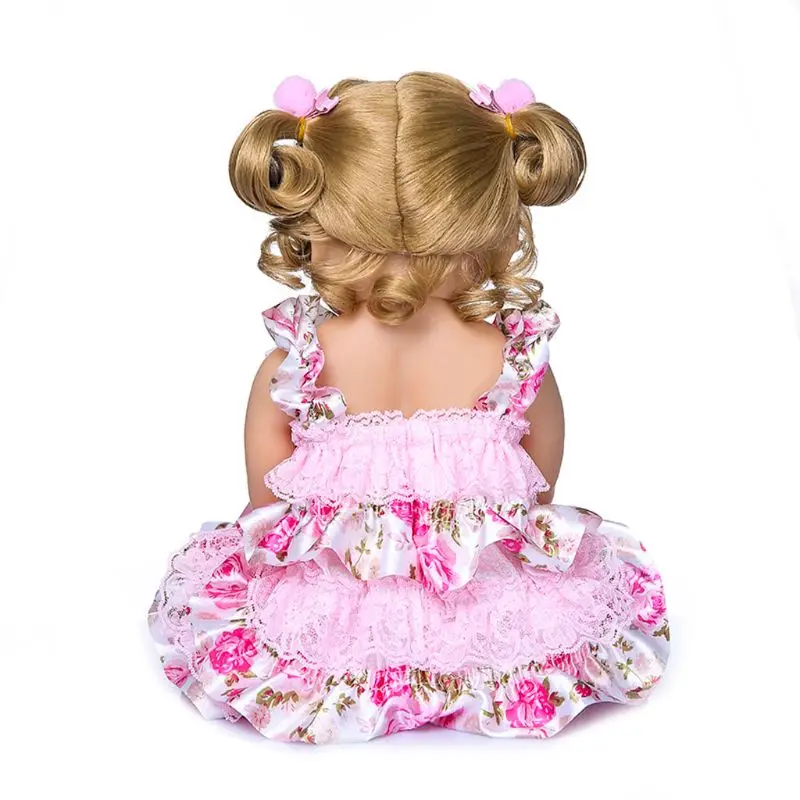 

55cm Realistic Doll Full Soft Vinyl Toddler Babies Lifelike Lovely Girl Bunny 54DA
