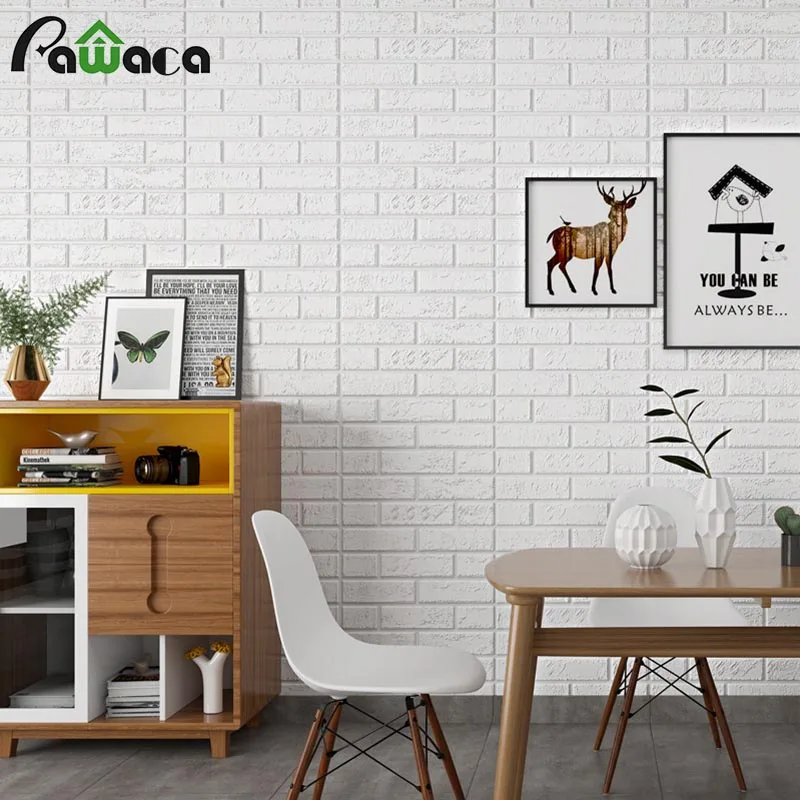 3d пены Текстурированные Настенные Панели самоклеящиеся обои с рисунком кирпича