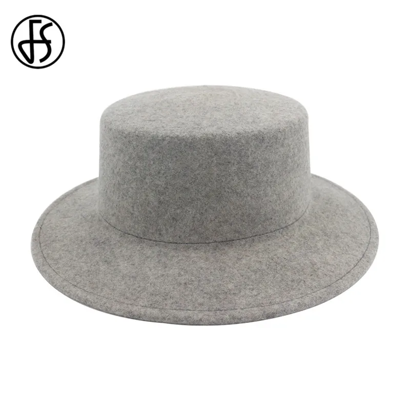FS 5 цветов для мужчин и женщин Топ джаз шляпа Зимняя шерстяная одежда фетровых