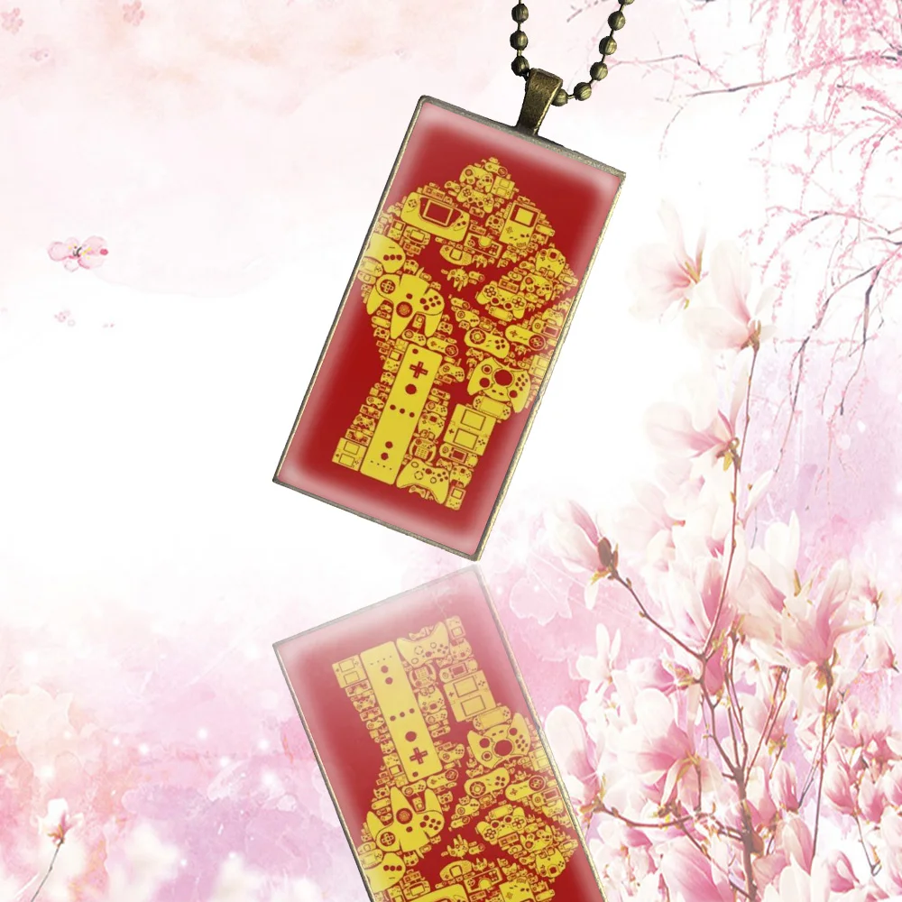 Ожерелье-чокер из нержавеющей стали с подвеской-кабошоном | Украшения и