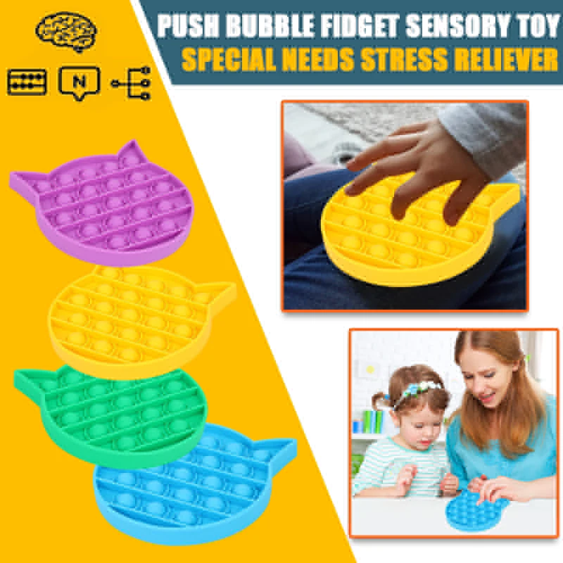 

Игрушки-сжималки для взрослых и детей, забавные пузырьки, игрушка-антистресс, силиконовая игрушка для людей с аутизмом и особыми потребност...