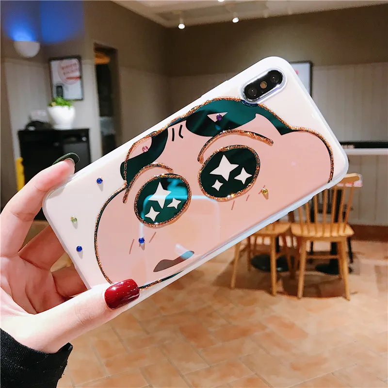 As shown Чехол для iphone 11 pro Max Bling Sailor Moon, для iphone 11 X XR XS Max 6 7 8 plus, мягкий чехол из ТПУ с рисунком Crayon Shin-Chan - Цвет: As shown