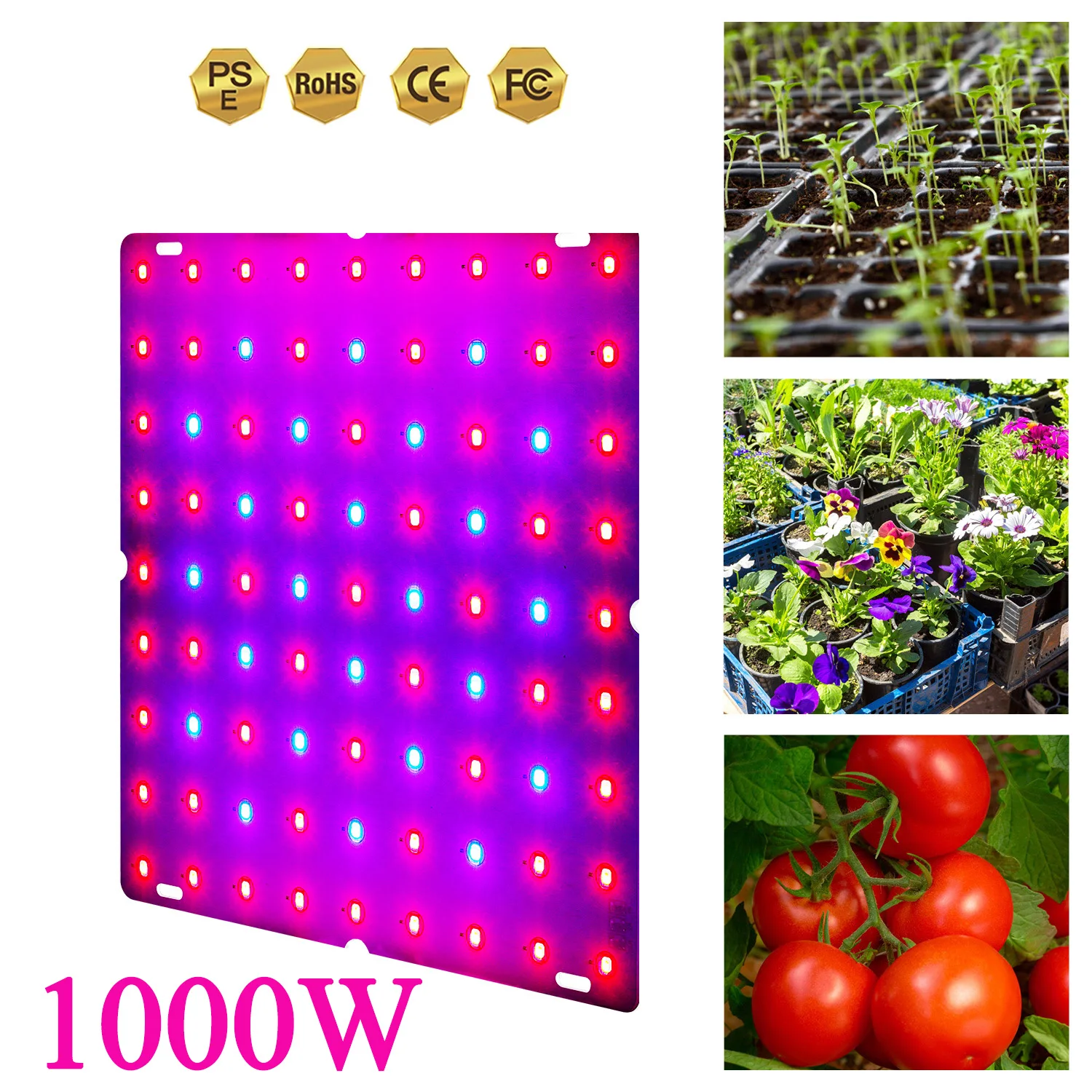 

1000W 1500W Plant Growth Light LED SMD2835 Grow Light Indoor Flower Seed Phyto Lamp Led Grow Light Full Spectrum AC 85-265V