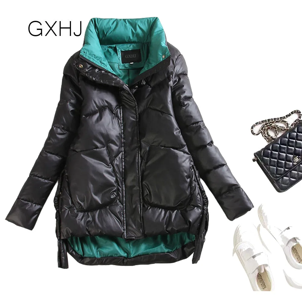 

European women down padded jacket women 2021 new Korean winter thick warm cotton jacket ladies parka coat M-4XL LHJ272