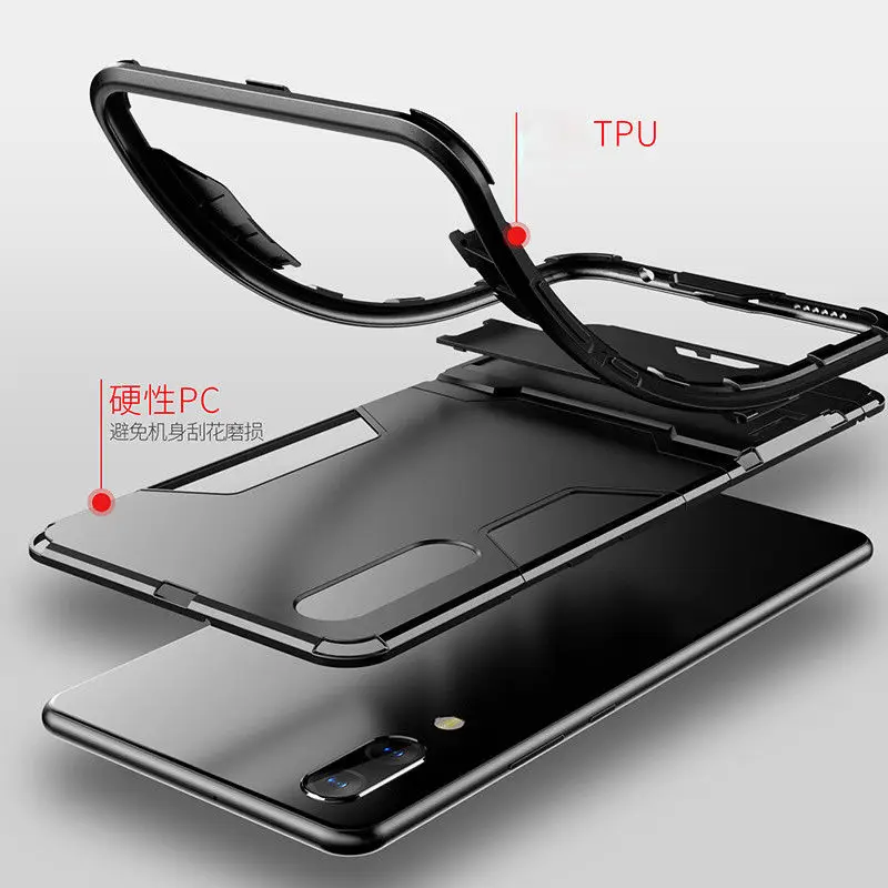 Полностью противоударный бронированный чехол подставка для Huawei Honor Note 10 V10 9 Nova 3i 3
