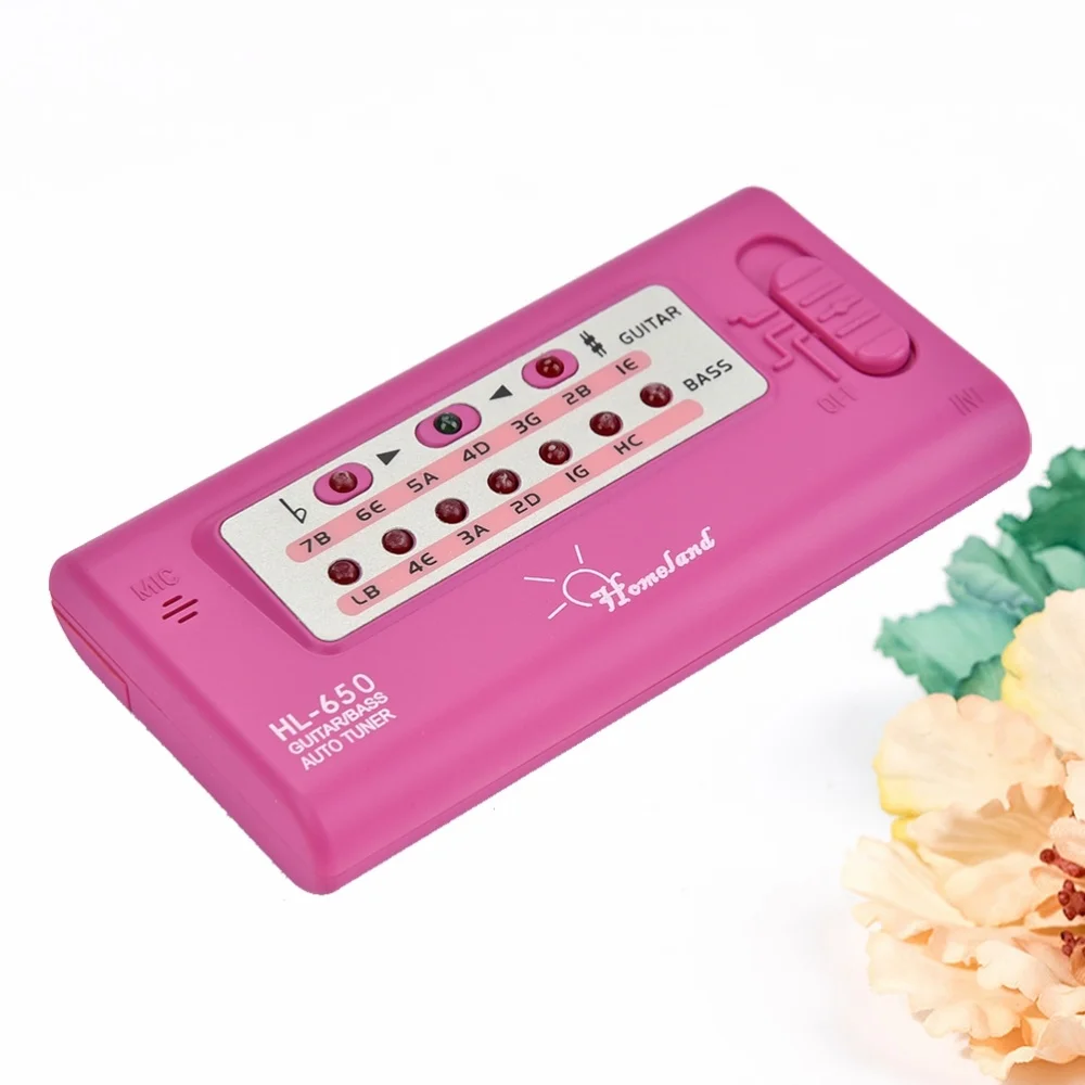 Цифровой Электронный гитарный тюнер автоматический хроматический для