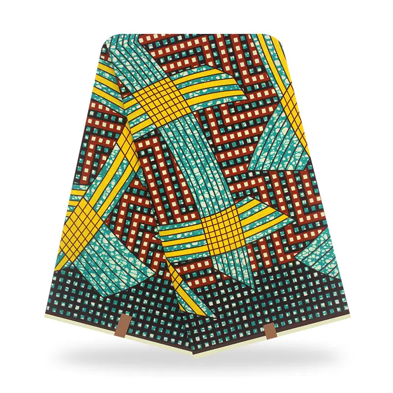 

Blesing 2020 original wax high quality african print fabric tissue african 100% cotton 6 yards of wax fabric