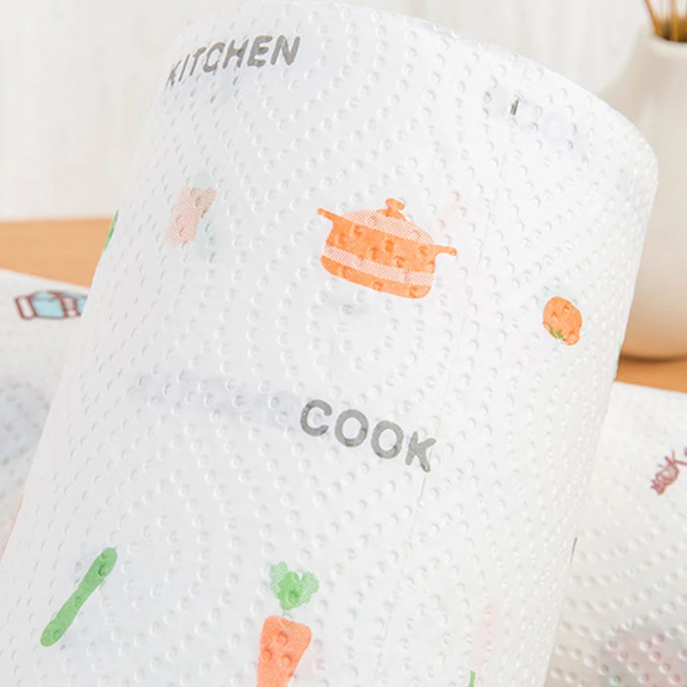 Одноразовые домашние кухонные полотенца из натурального дерева бумажные для