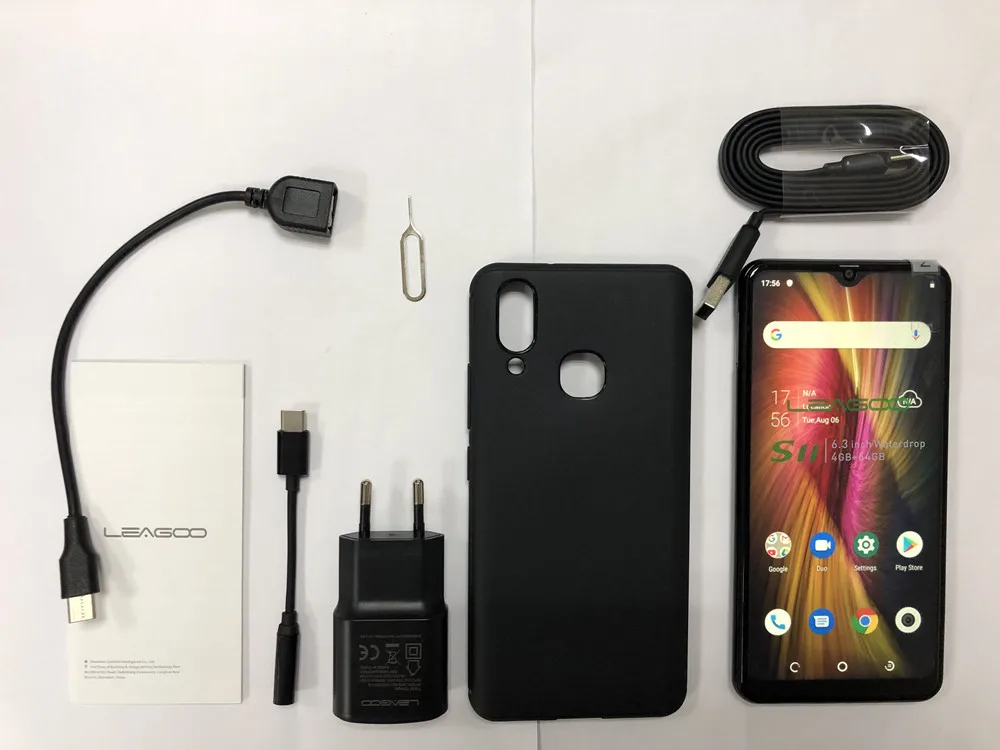 LEAGOO S11, 4 Гб ОЗУ, 64 Гб ПЗУ, 6,3 дюймов, экран капли воды, смартфон Helio P22, четыре ядра, Android 9,0, отпечаток пальца, ID, мобильный телефон