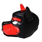 Латексная резиновая маска Heseks для БДСМ, для ролевых игр, для щенков, для косплея, полная голова с ушами