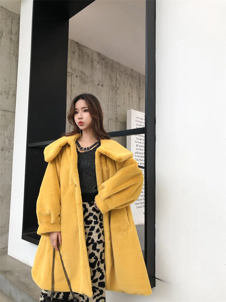 Новинка роскошное длинное винтажное пальто ZADORIN из искусственного меха с большим