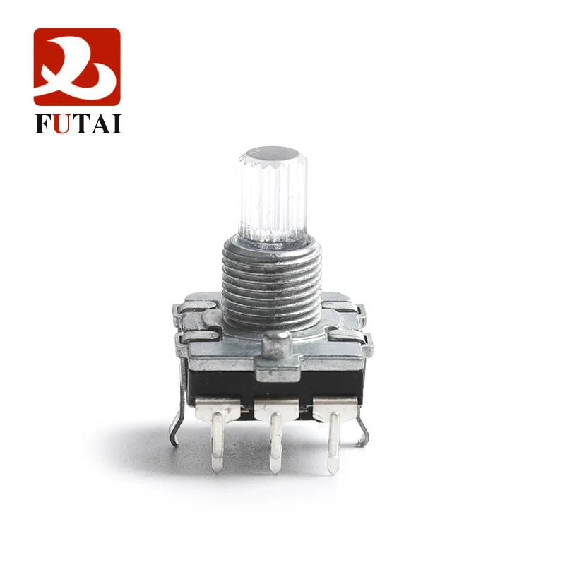 

LED-EC16 Encoder 360 degree rotary encoder switch EC16 encoder audio encoding handle length 15MM with switch encoder