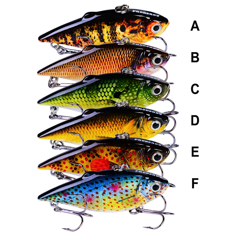 Sunlure 1 шт. VIB рыболовная приманка 6 5 см-9 г жесткая Приманка Crankbait искусственная 3D Eyes