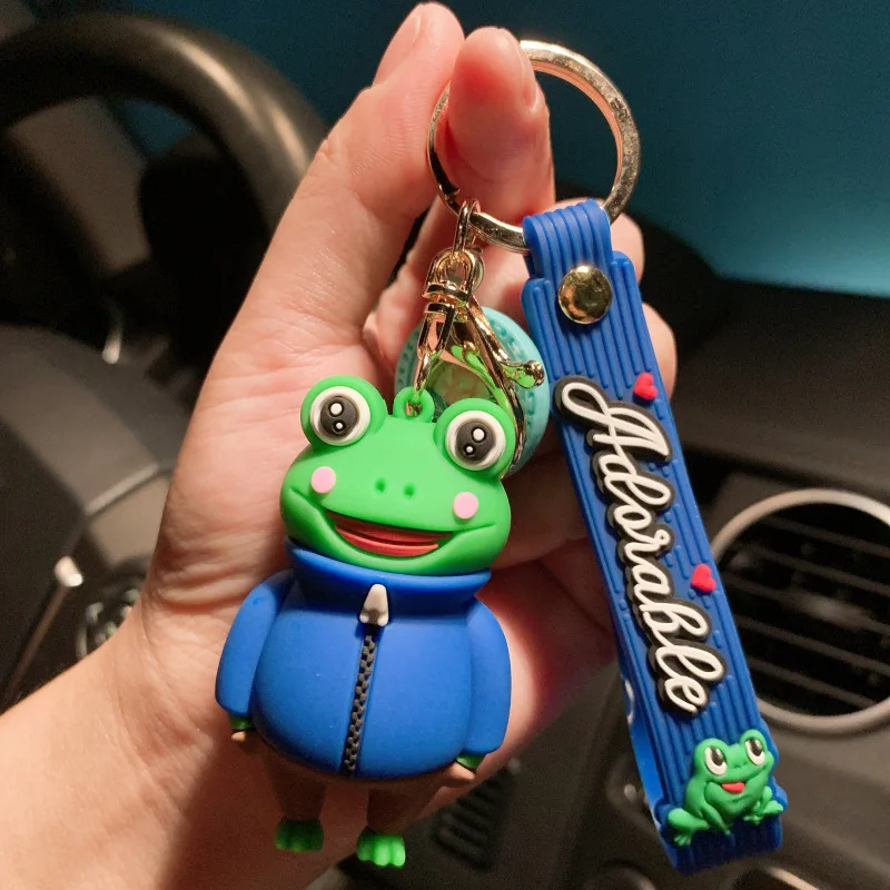 Новые модные мультяшные свадебные брелоки лягушка принц креативные силиконовые