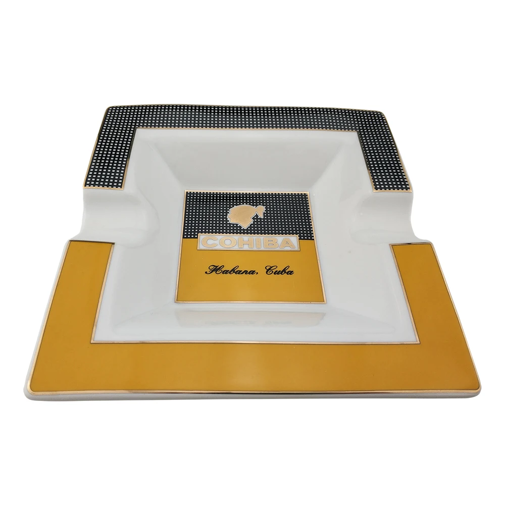 Пепельница керамическая домашняя большая пепельница для сигар квадратная