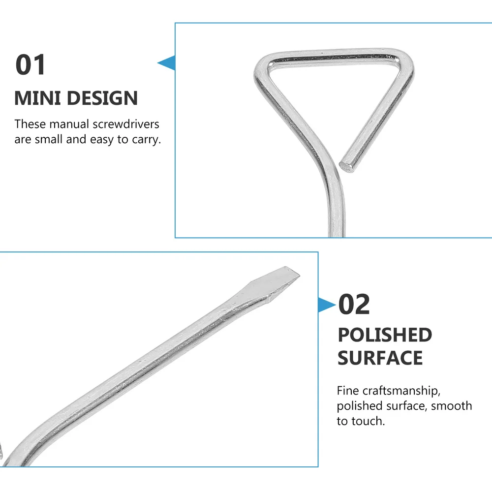 

20 Pcs Steel Removal Screwdrivers Durable Repairing Tools Screwdrivers (Silver)