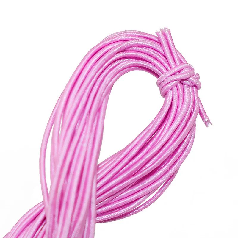 Тянущиеся эластичные веревки длиной 1 2 мм 20 м 10 цветов шнур для рукоделия с