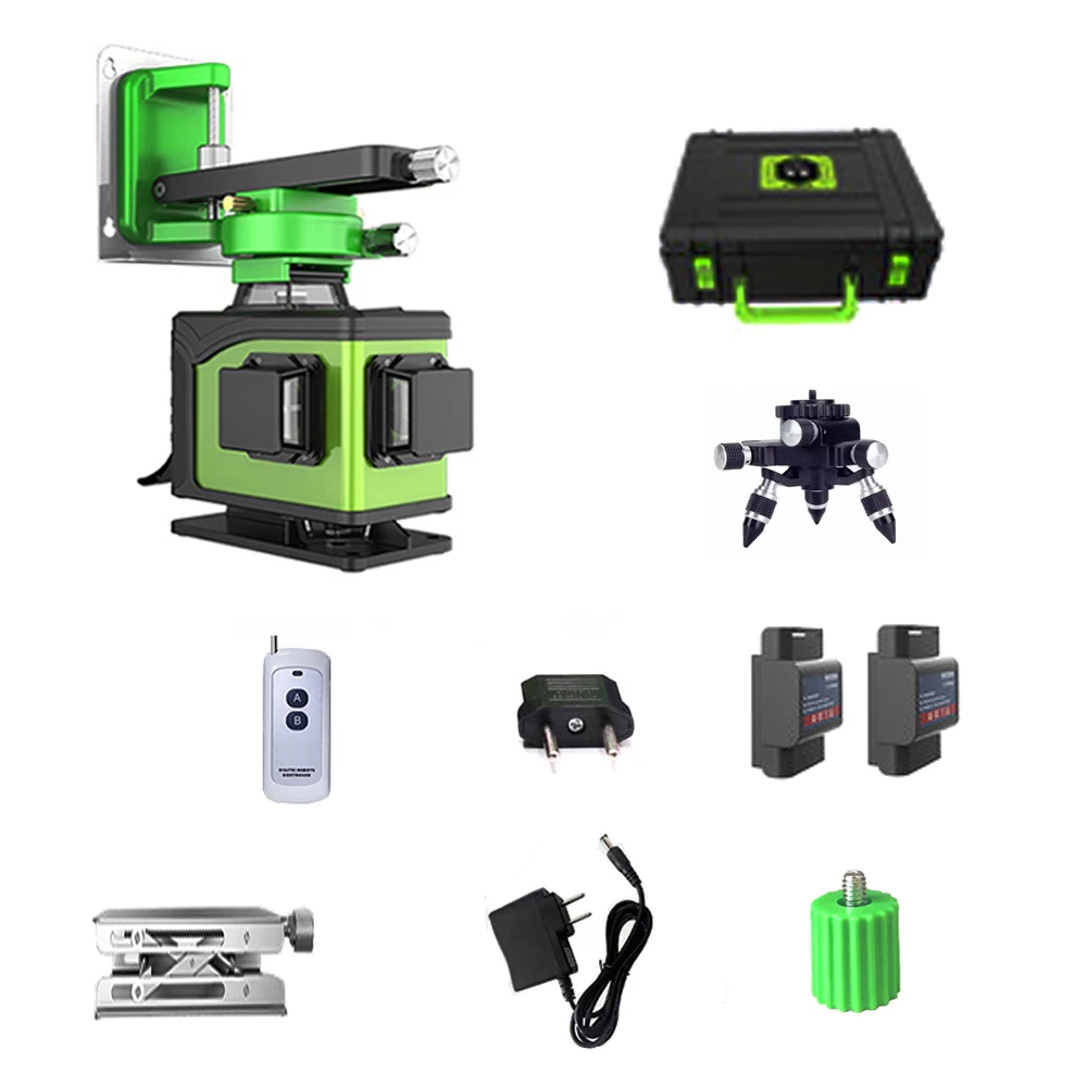 16 линий 4D лазерный уровень 360 вертикальный и горизонтальный самонивелирующийся