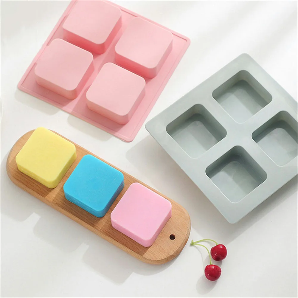 

3D Square Silicone Chocolate Mold Fondant Cake Decorating Tools DIY Handmade Soap Ice Cube Molds Kitchen Accessories For Baking