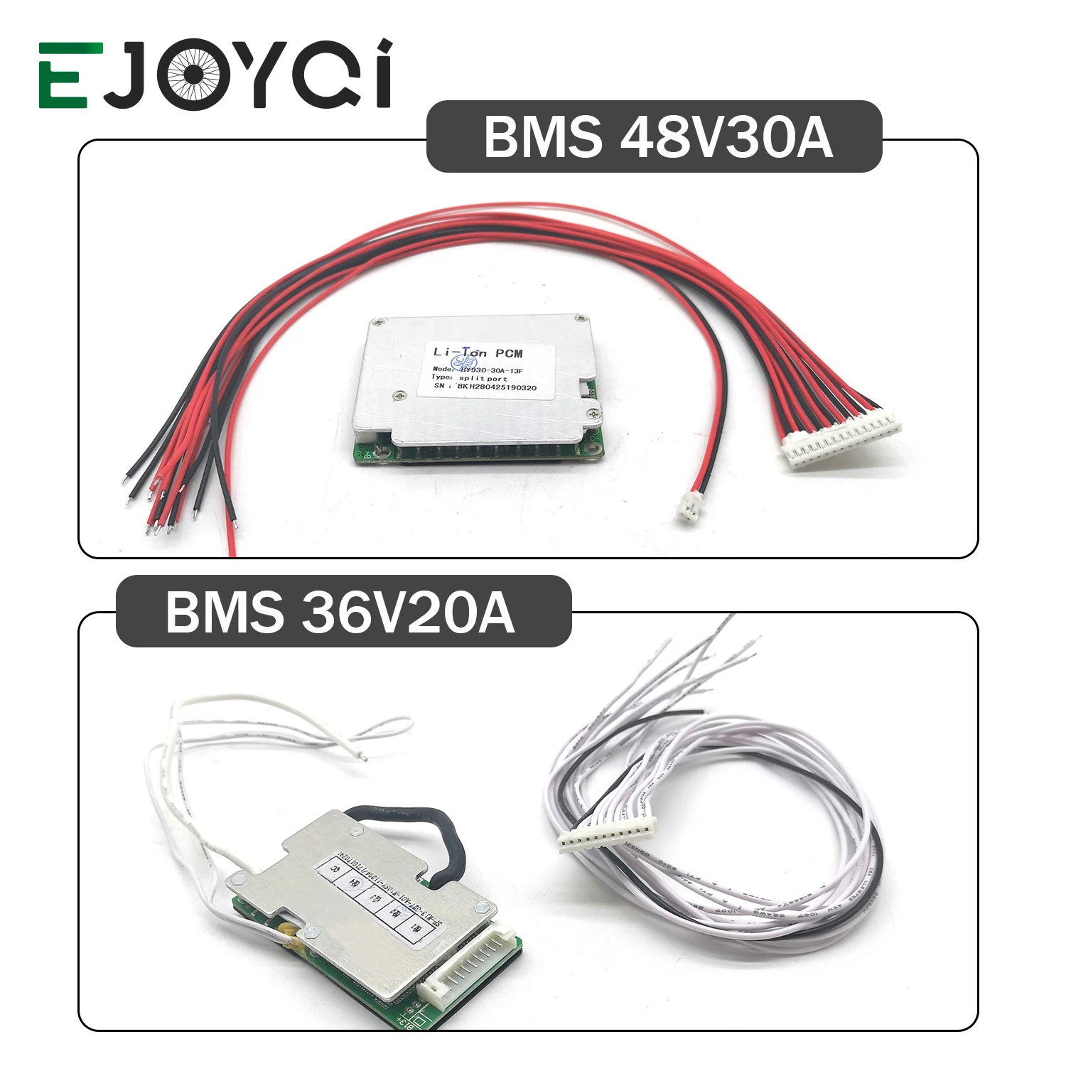 Аксессуары для аккумуляторов EJOYQI BMS 36 в 20 А 48 30 аксессуары запчасти установки