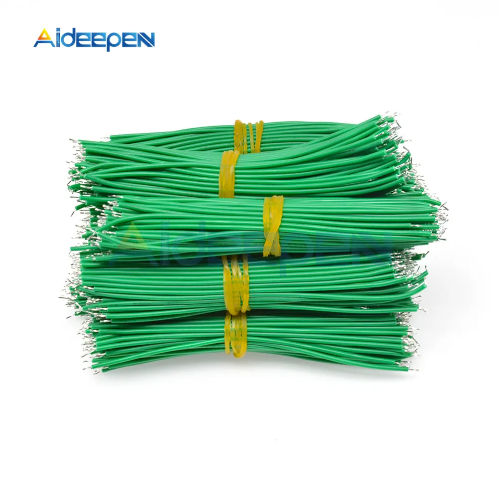 Набор проводов для пайки на плату, UL1007, 24AWG, двойная пайка, 100 штук, длиной 10 см, из олова с проводниками 6 цветов.