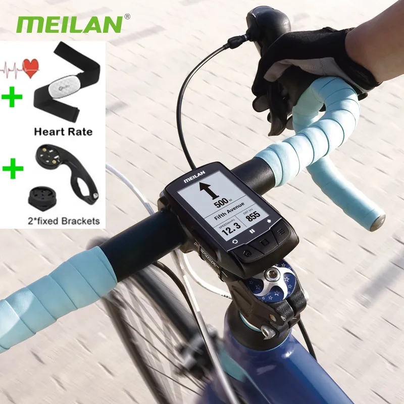 Meilan M1 аксессуары для велосипедов беспроводной GPS велосипедный компьютер с C5