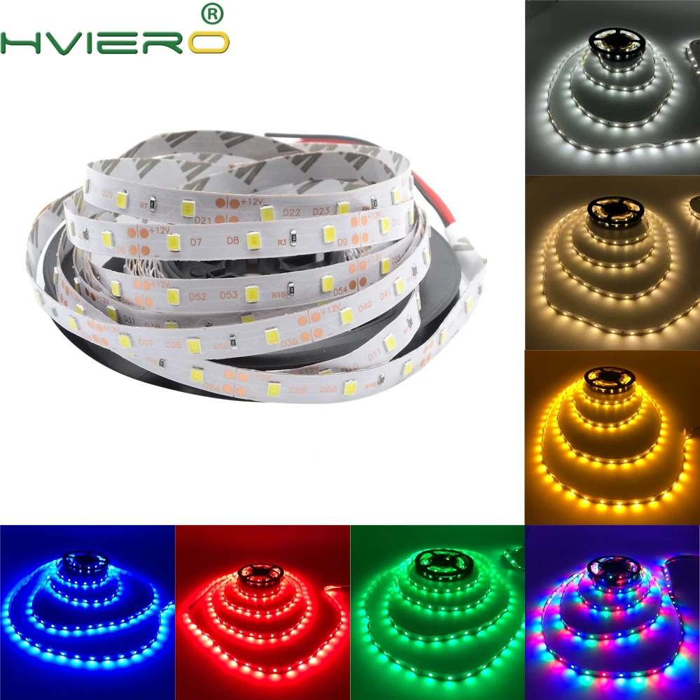 5 м 2835 не водонепроницаемая светодиодная лента RGB светильник DC 12 В 300 светодиодов гибкий праздничный светильник ing String украшение дома лента настольная лампа