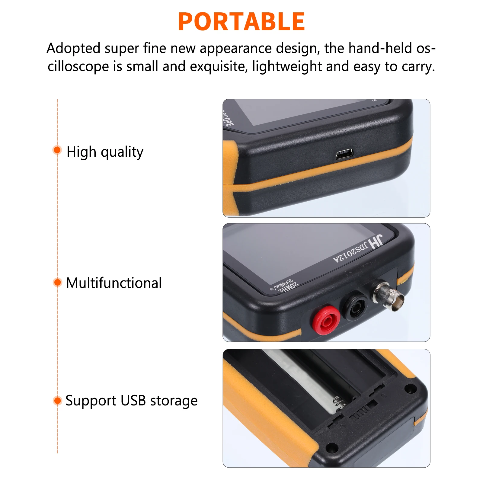 Осциллограф JDS2012A 20 м ручной автомобильный электроприбор для обслуживания