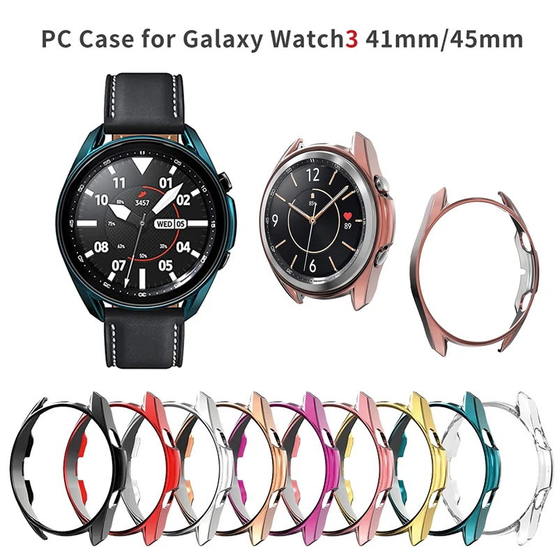 

Легкий жесткий чехол из поликарбоната для часов Samsung Galaxy Watch 3 41 мм 45 мм, тонкий чехол для часов 3, стоп-протектор, защитный экран, аксессуары в ...