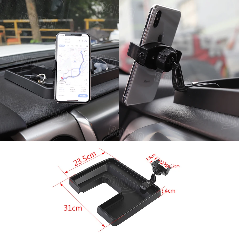 bawa center console storage box with mobile phone holder ipad bracket for ford f150 raptor 2009 2014 car accessories free global shipping
