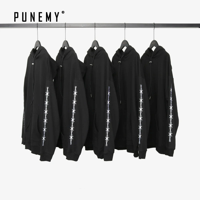 Мужская хлопковая толстовка с капюшоном Свитшот оверсайз принтом в стиле ретро