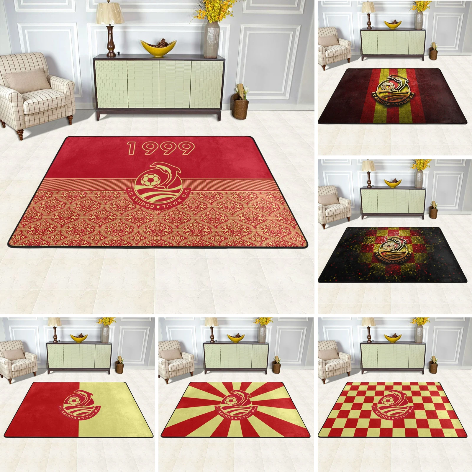 

Израиль Ashdod Fc Нескользящие коврики, коврики для спальни, коврик для ванной, роскошный мягкий пушистый для гостиной