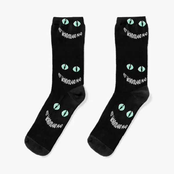 

Keep Wonderland Mad Alice Crew Socks Cartoon Ladies Cute Best Women Autumn Breathable Funny Mens Black Girls Sports Unisex