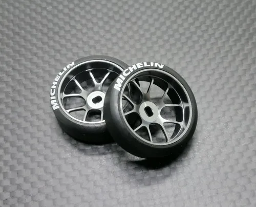 titanium 4pcs RC MINI-Q MINI-D MINI-Z DRZ р/у автомобиль для дрифта металлическая втулка шины для дрифта - Цвет: titanium 4pcs