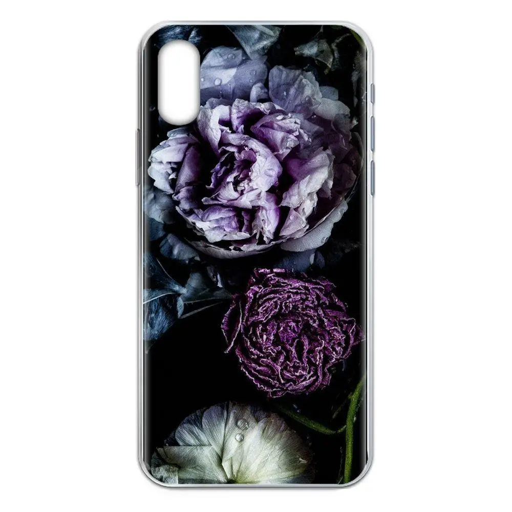 Фиолетовый летний постер с лавандой и пионами для Sony Xperia Z Z1 Z2 Z3 Z4 Z5 compact Mini M2 M4 M5 T3 E3
