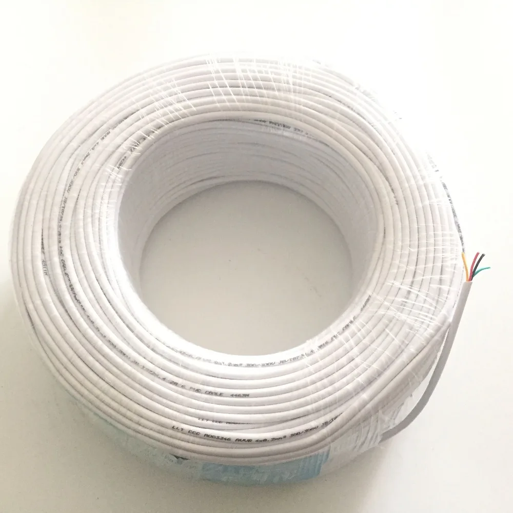 

50M Core 4 Wire Cable 20m/30m/40m For Video Intercom/ Door Phone Doorbell Cables