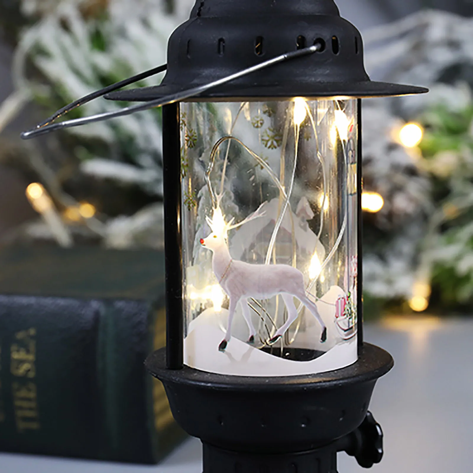 Рождественские украшения для дома фонарь Led свеча чайный светильник свечи