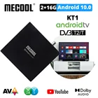 Android 10.0 ТВ-приставка для Netflix 4K Mecool KT1 2 + 16GB SMART TV BT 4.2 WIFI с голосовым ассистентом приемник медиаплеер IP TV