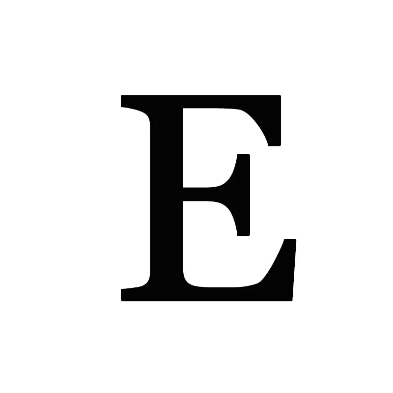 E 1 шт. пары регулируемые 26 букв Простые открытые кольца уникальные кольца с именем лучшего друга влюбленных рождественские подарки - Цвет основного камня: E