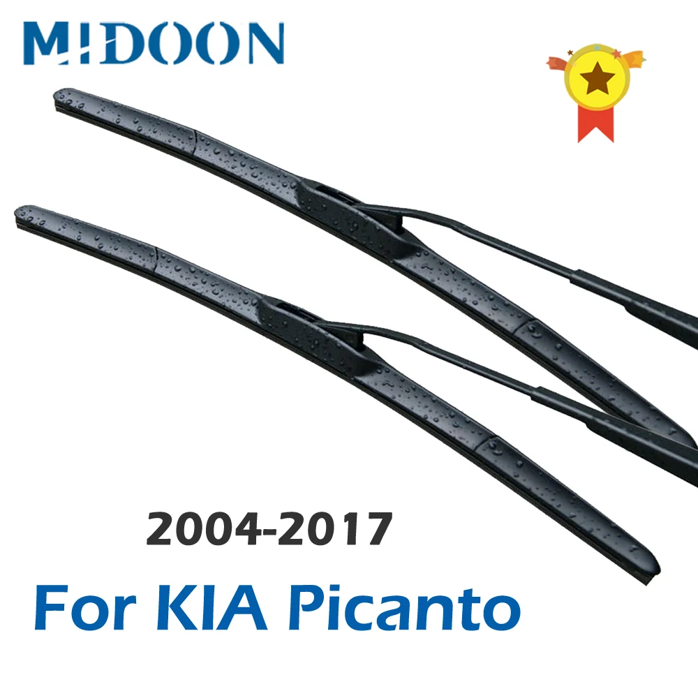 MIDOON Гибридный стеклоочистителей для KIA Picanto маховиком 2004 2005 2006 2007 2008 2009 2010 2011 2012 2013