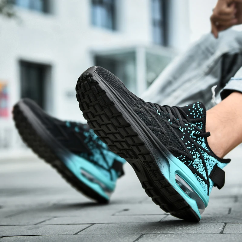 

YRZL Sneakers Men 2021 Soft Thick Bottom Breathable Running Shoes Outdoor Sport Casual Gym Mens Shoes Men Shoes Sneaker