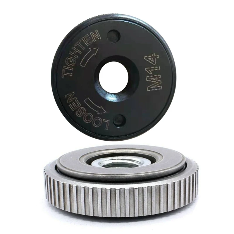 

New 2Pcs M14 Thread Angle Grinder Inner Outer Flange Nut Set Replacement Quick-Release Nut Clamping for Metabo Makita